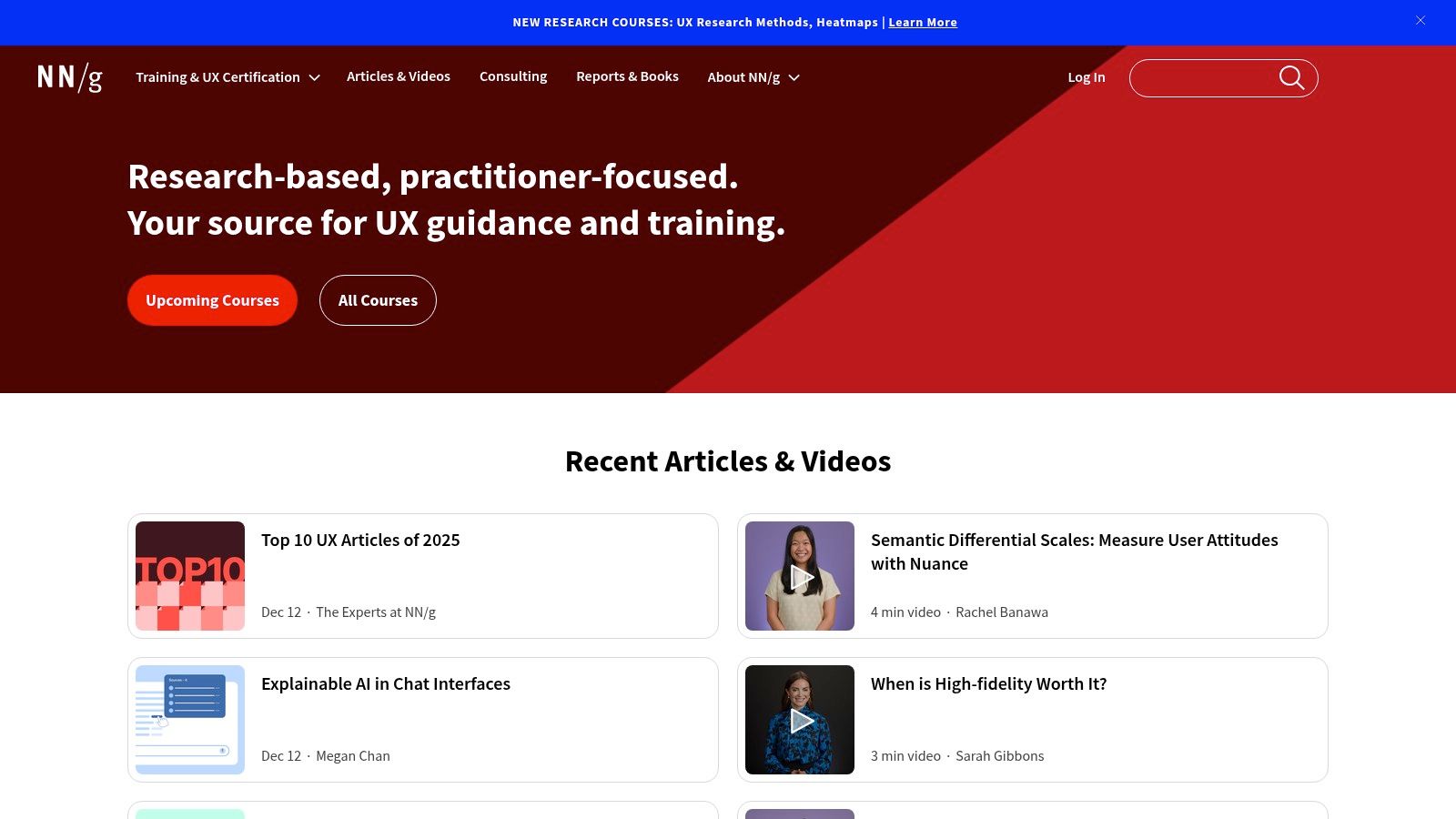 Nielsen Norman Group (NN/g)