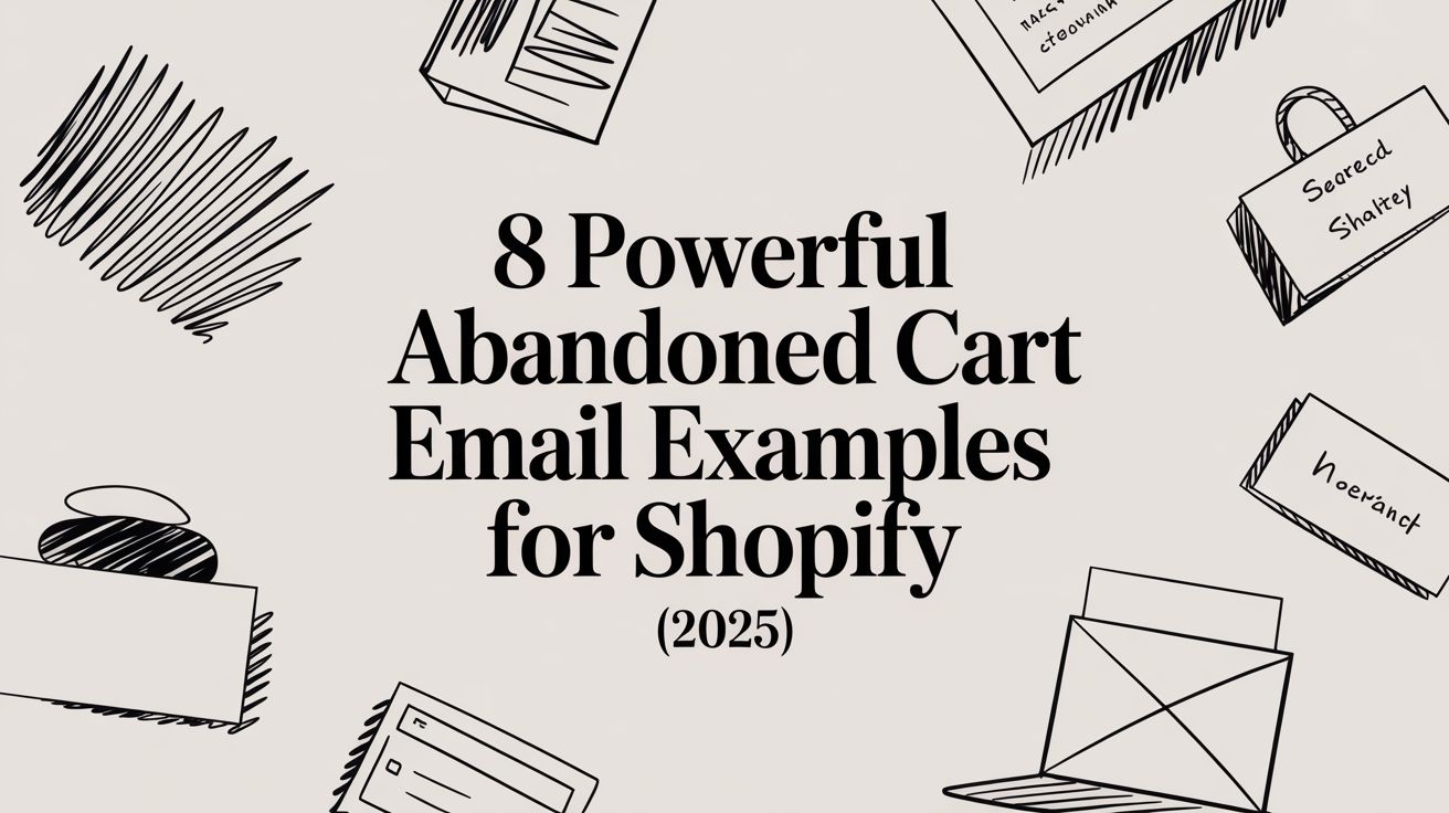 8 Powerful Abandoned Cart Email Examples for Shopify (2025)