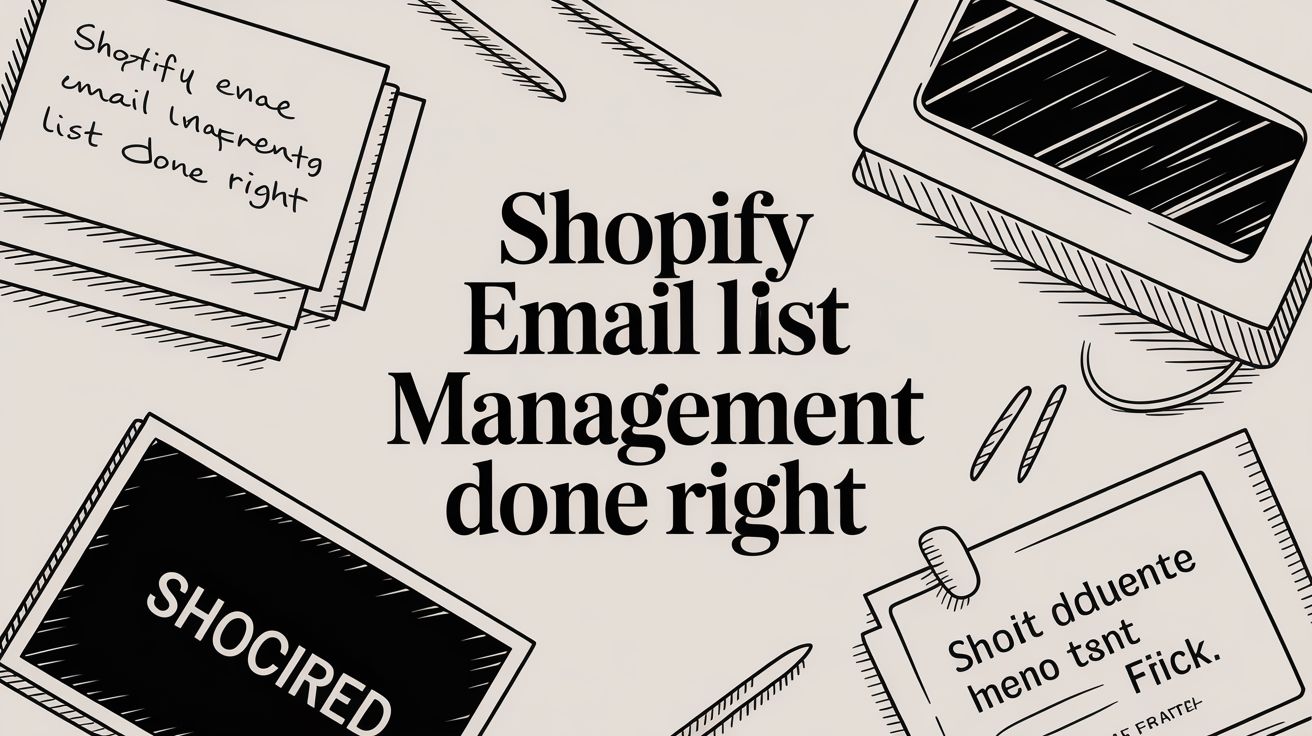 Shopify Email List Management Done Right