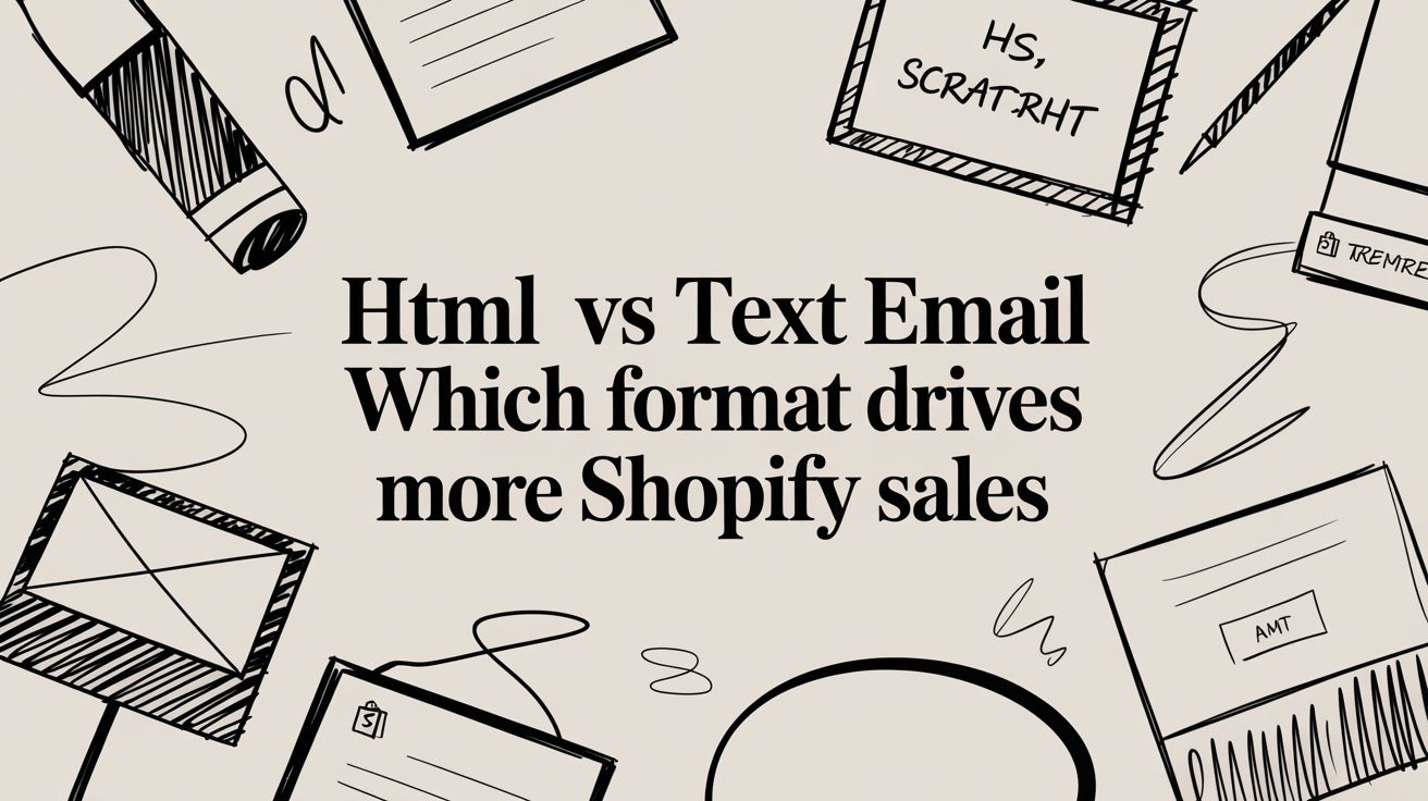 HTML vs Text Email Which Format Drives More Shopify Sales