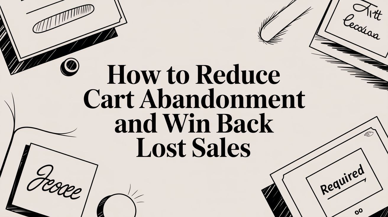 How to Reduce Cart Abandonment and Win Back Lost Sales