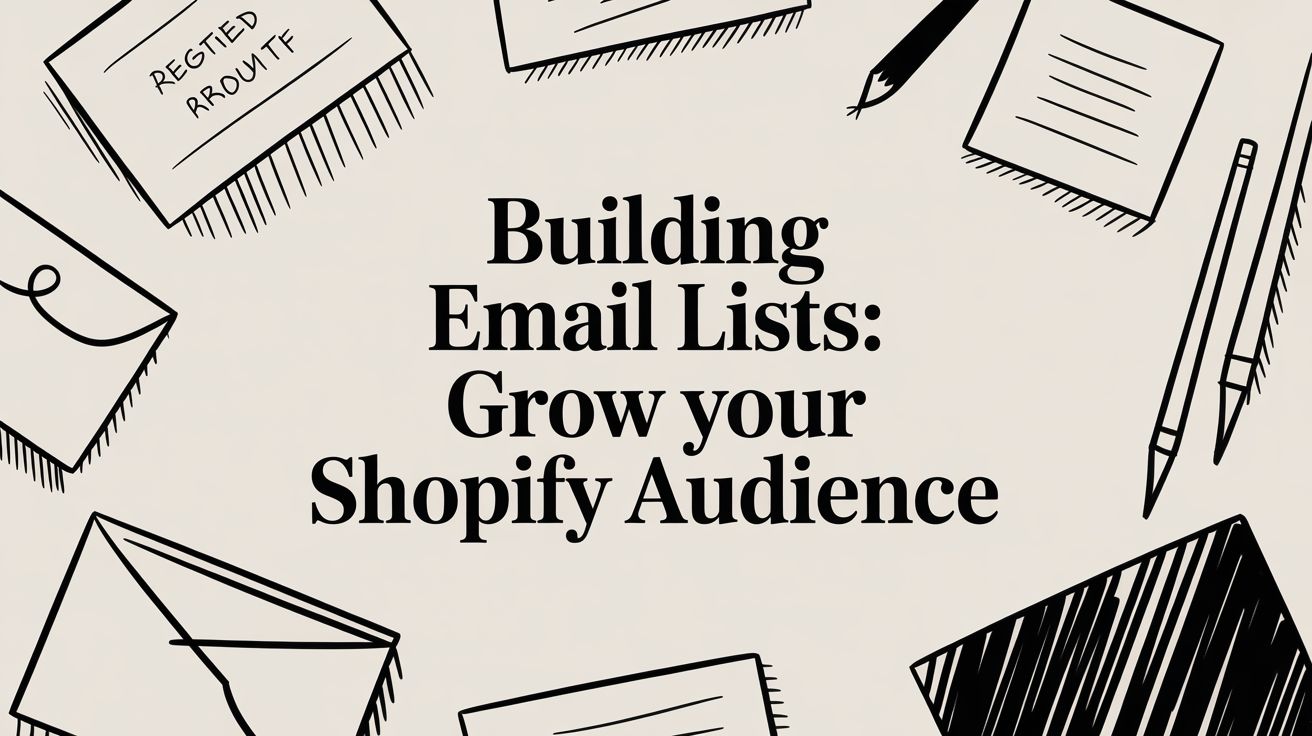 Building email lists: Grow Your Shopify Audience