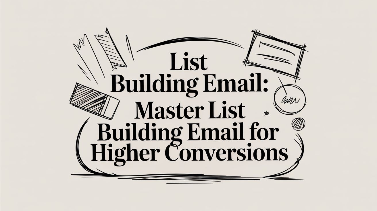 List Building Email: Master list building email for higher conversions