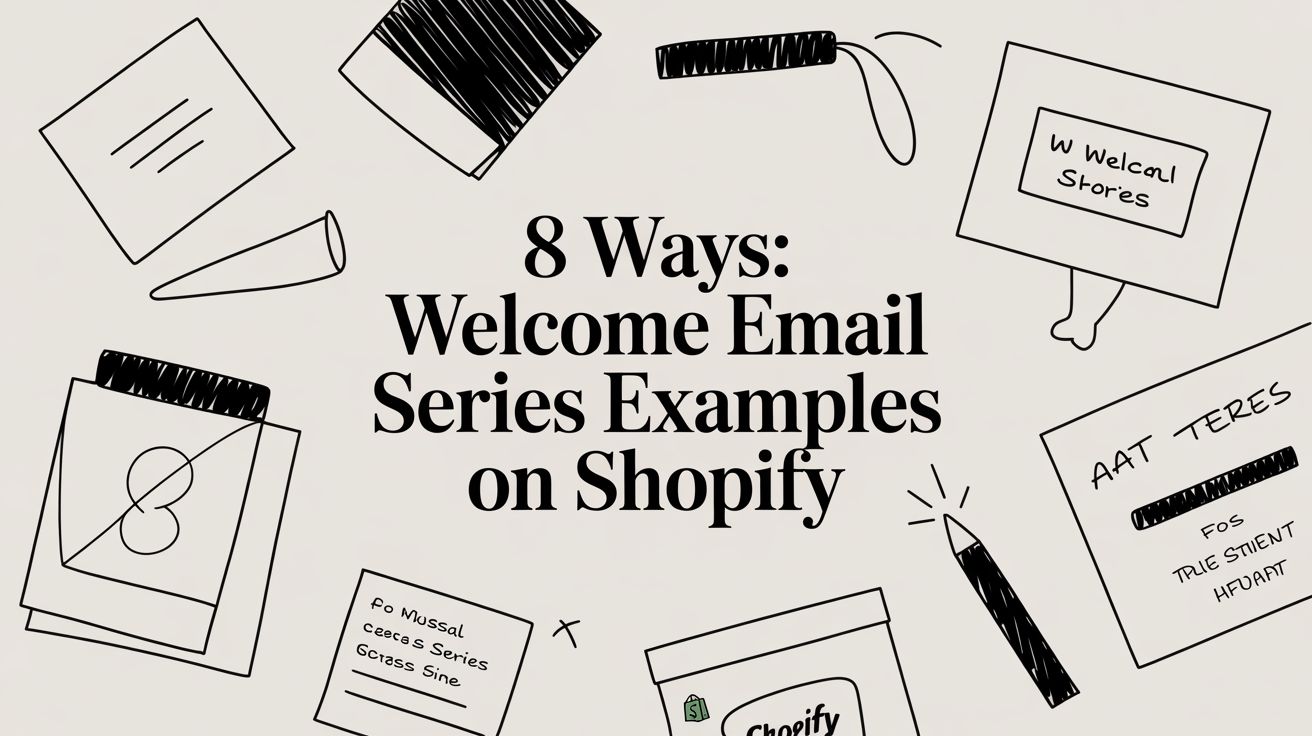 8 ways: welcome email series examples on Shopify