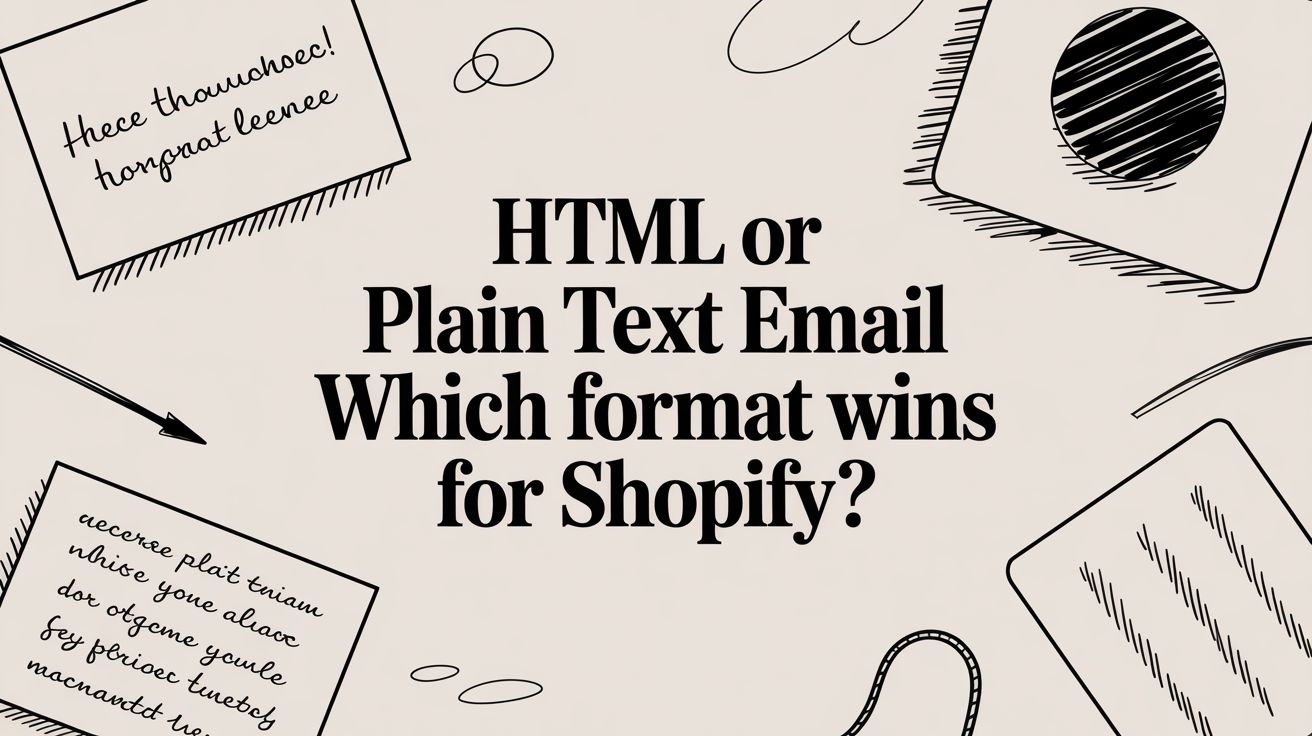 HTML or Plain Text Email Which Format Wins for Shopify?