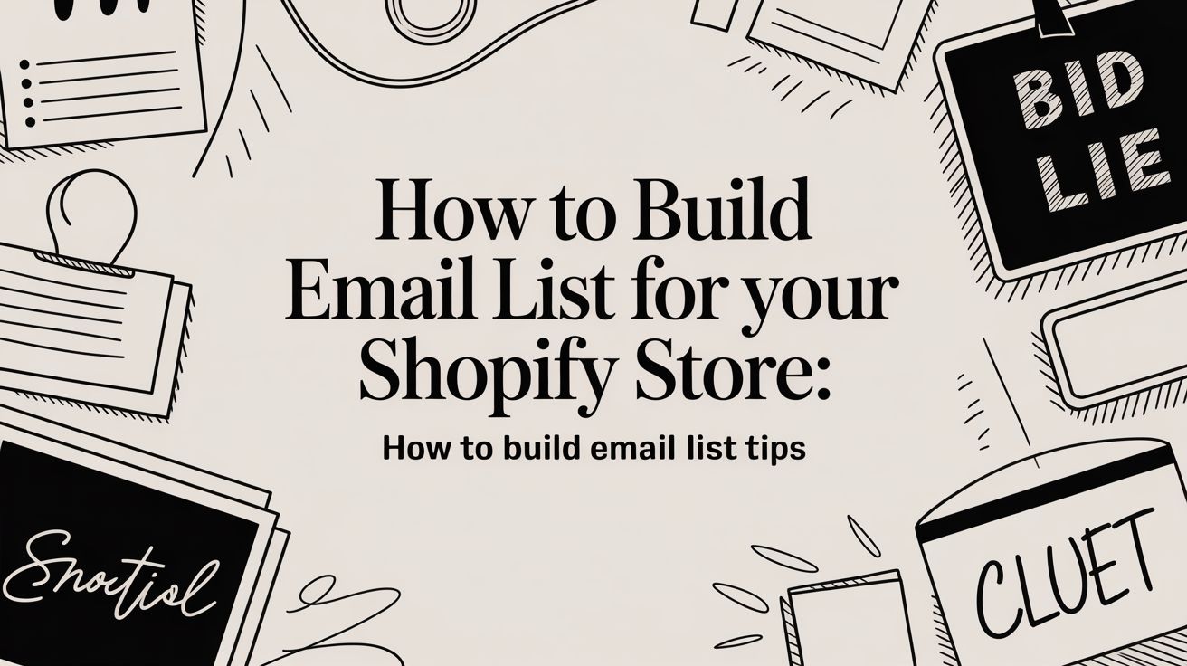How to Build Email List for Your Shopify Store: how to build email list tips