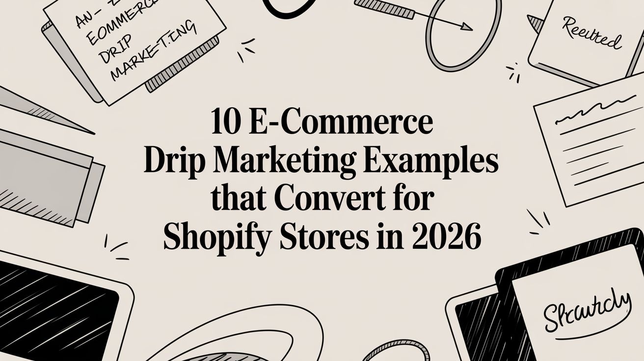 10 E-Commerce Drip Marketing Examples That Convert for Shopify Stores in 2026