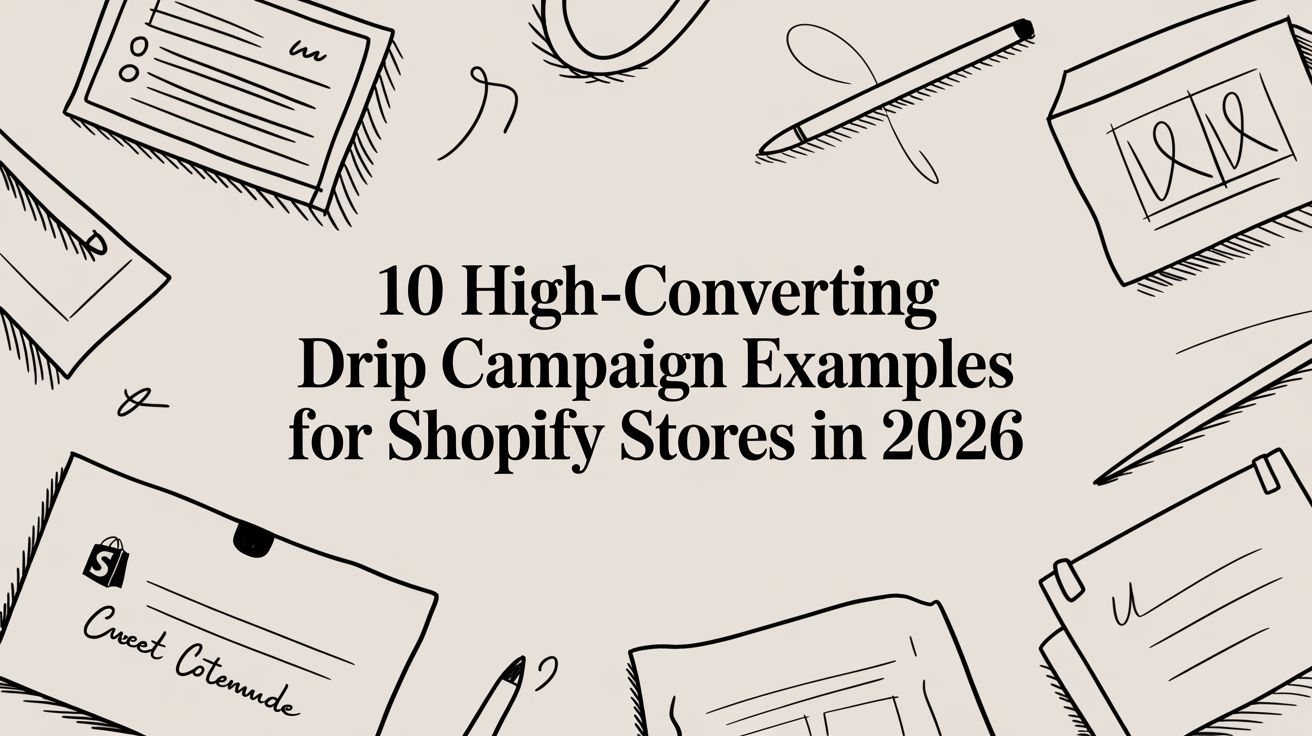 10 High-Converting Drip Campaign Examples for Shopify Stores in 2026
