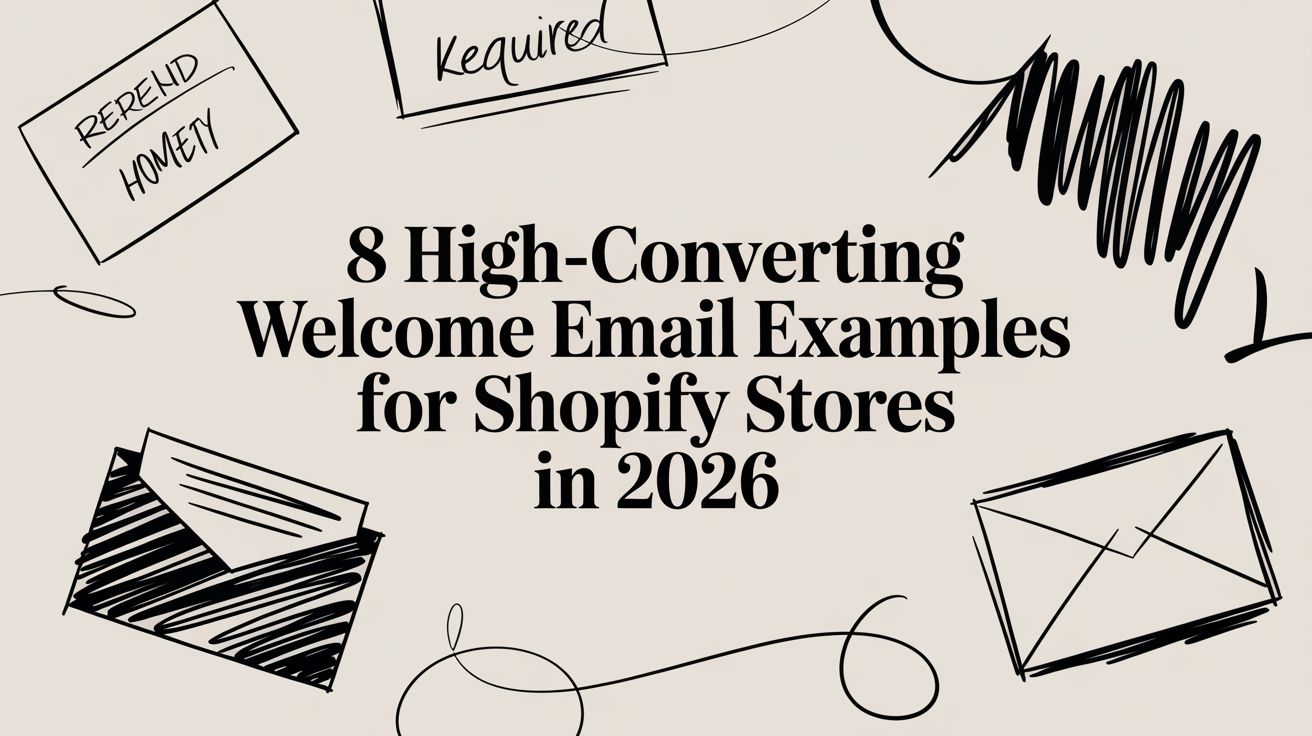 8 High-Converting Welcome Email Examples for Shopify Stores in 2026