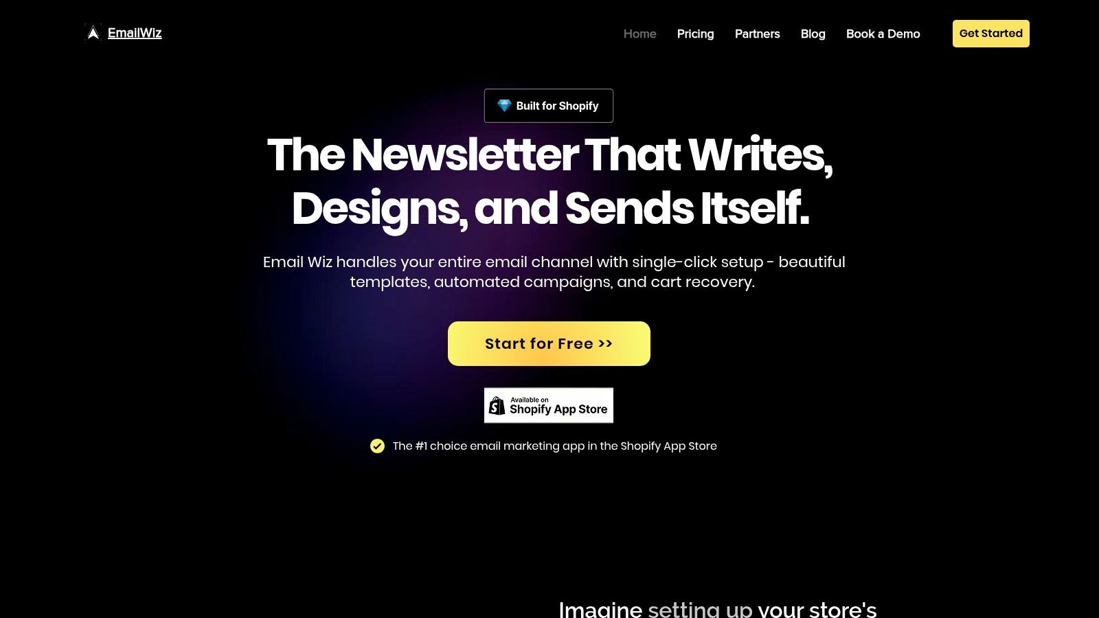 Email Wiz dashboard showcasing email templates and analytics for drip campaigns.