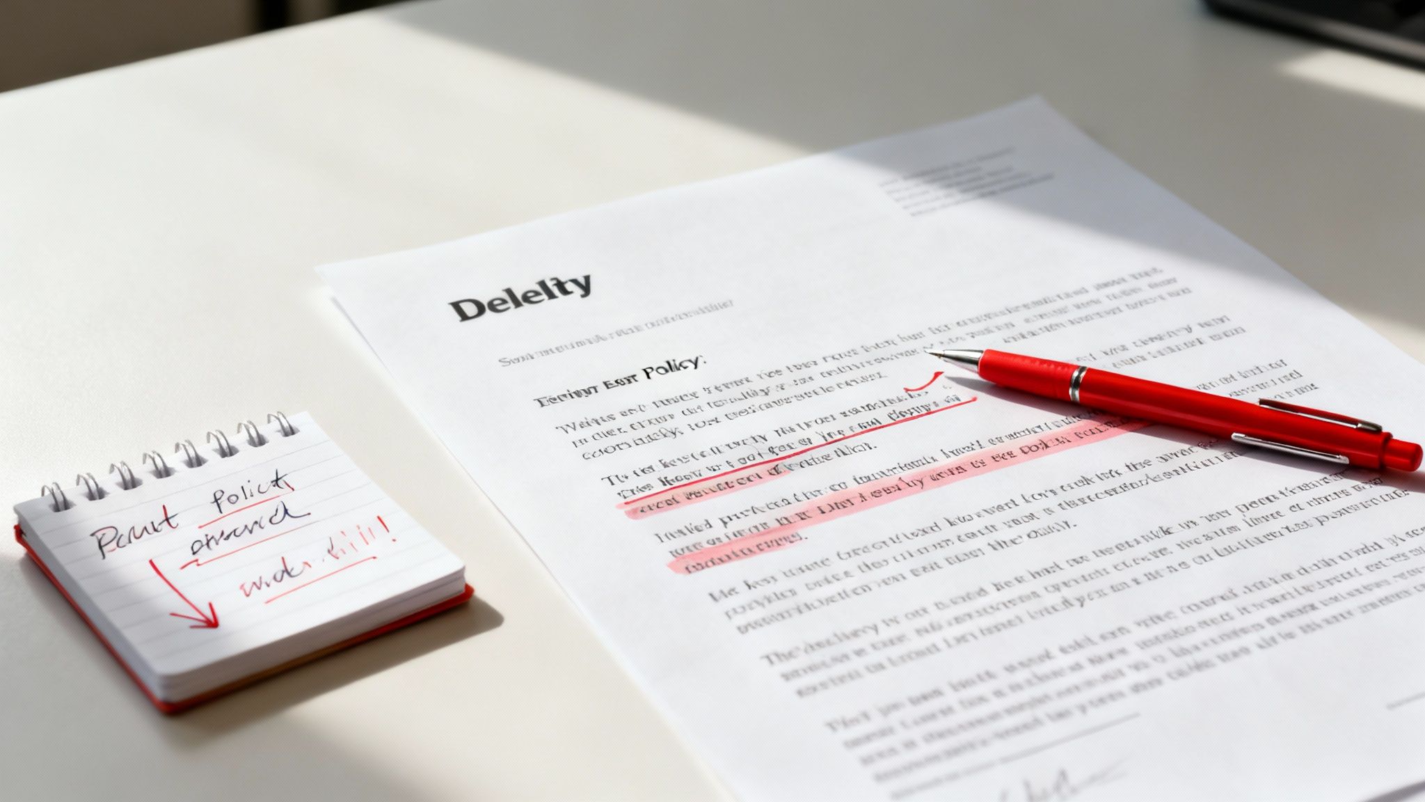 A person closely examining an insurance claim denial letter with a magnifying glass. The alt tag reads: 'how to appeal insurance claim denial by analyzing the denial letter.'