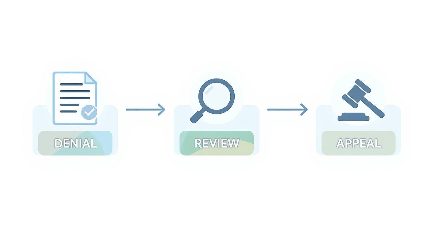 Infographic about how to appeal insurance claim denial