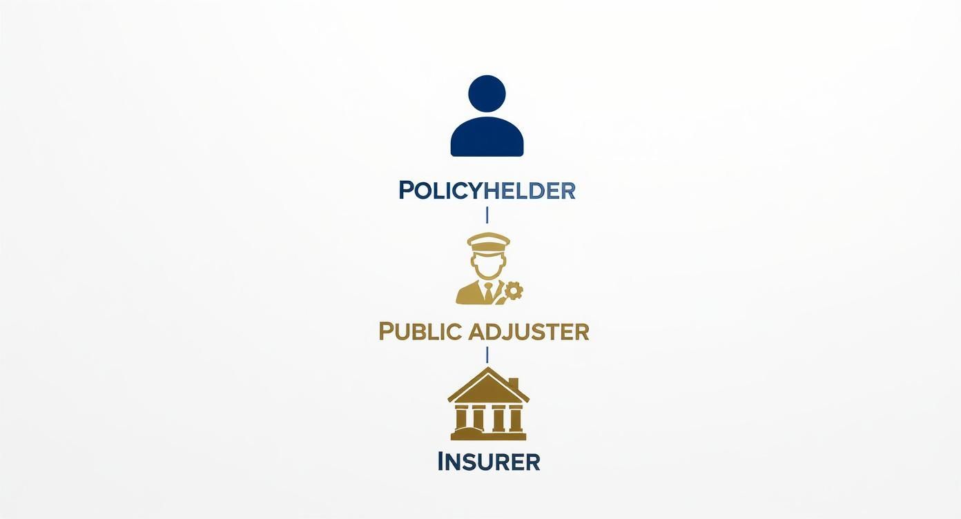 Infographic about what is a public adjuster