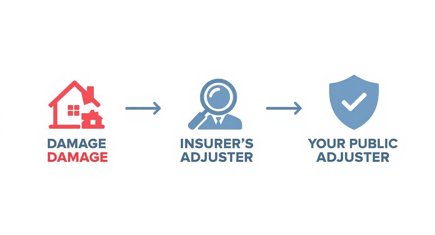 Infographic about public insurance adjuster near me