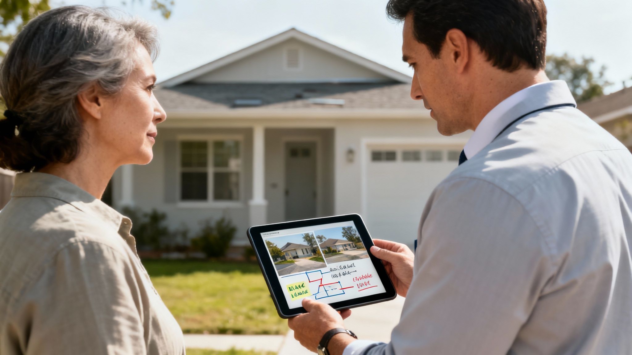 A professional public insurance adjuster near me reviewing claim documents.