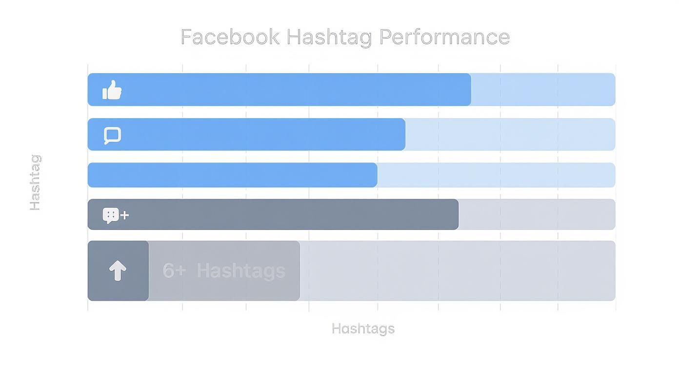 Infographic about facebook trending hashtags