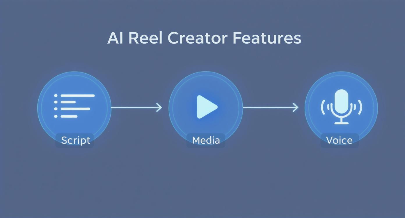 A user interface screenshot displaying an input field for a blog URL or text, ready for AI processing.