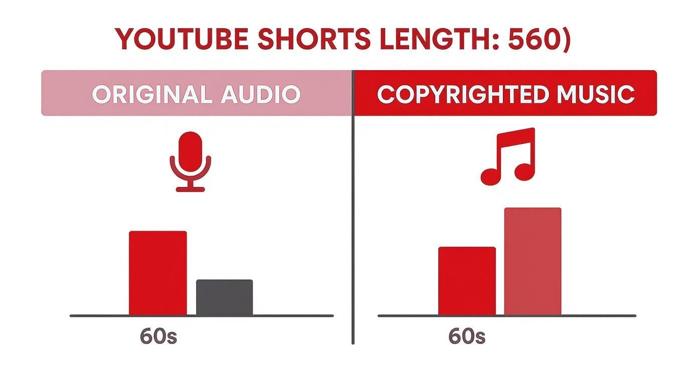 Infographic about how long are youtube shorts