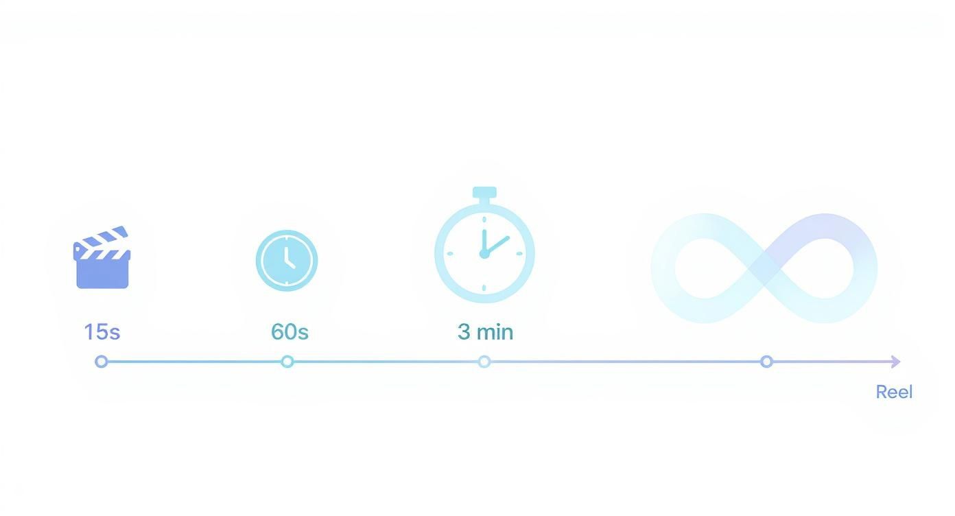Infographic about how long can reels be
