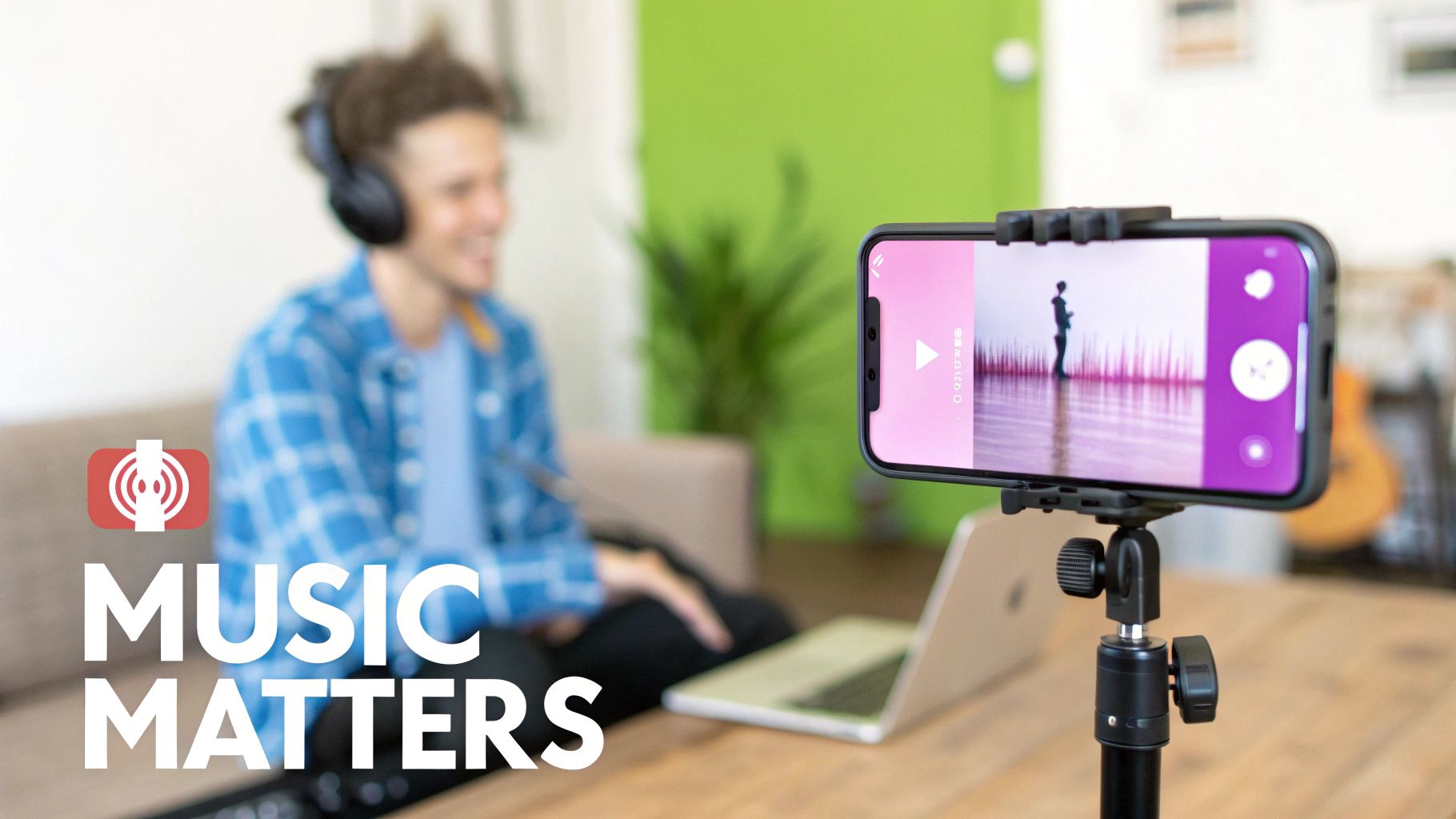 A mobile phone screen showing the YouTube Shorts music library interface