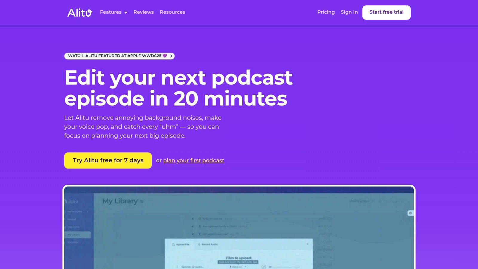 Alitu – The Podcast Maker