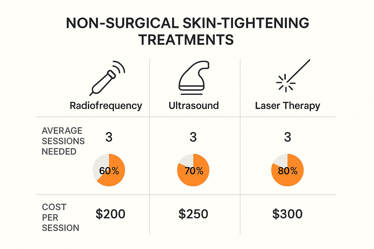 Infographic about how to tighten loose skin