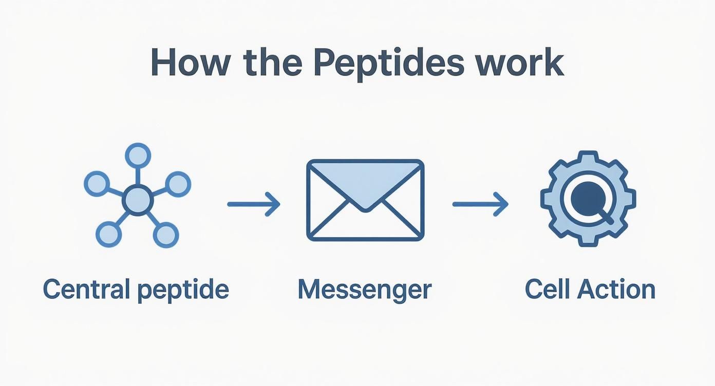 Infographic about best peptides for anti aging