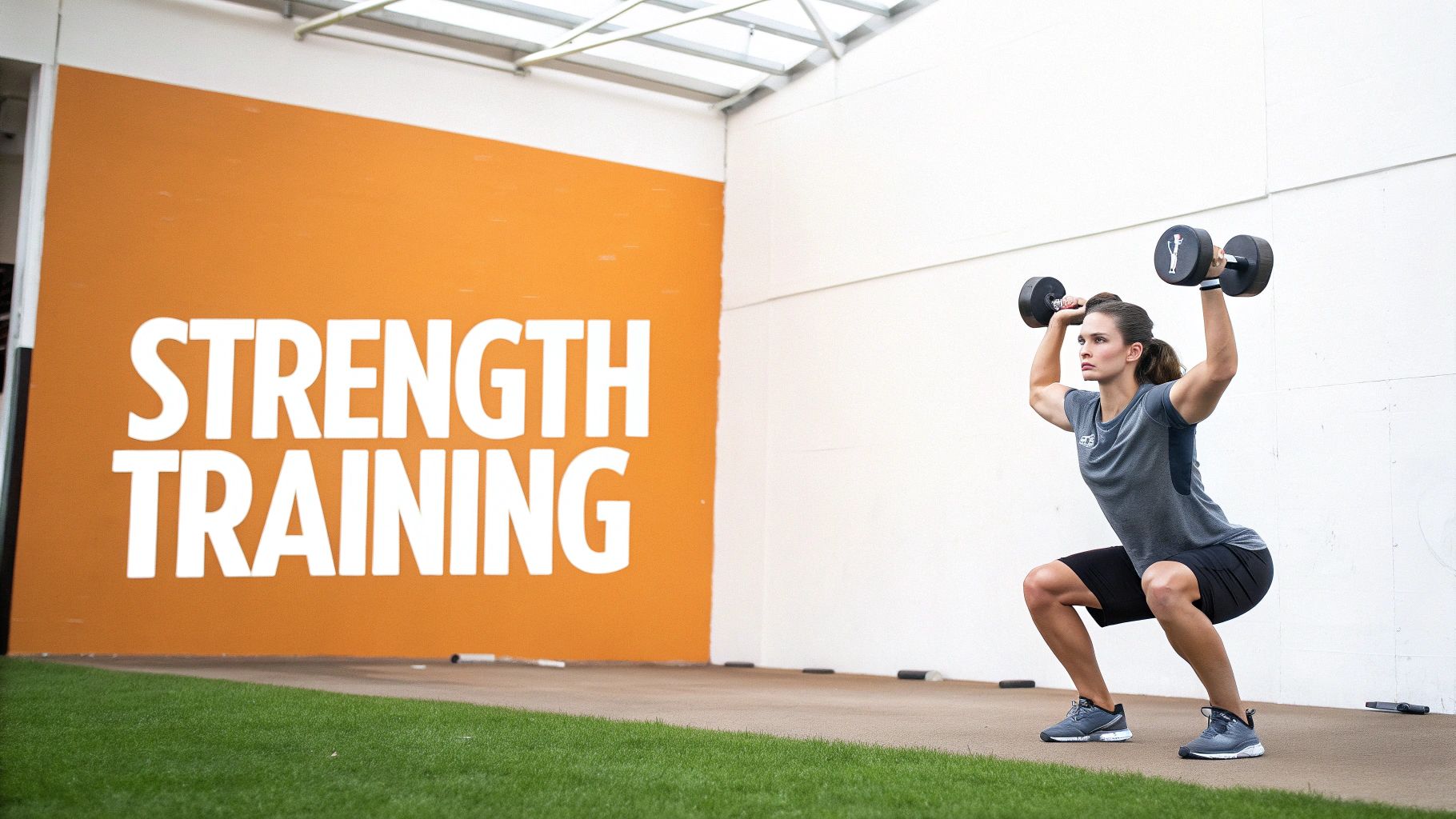A person performing a deadlift with proper form in a gym, highlighting the importance of strength training.