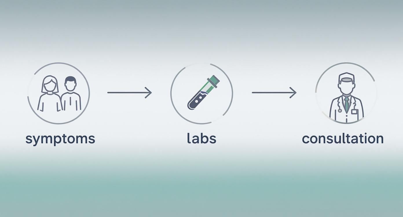Infographic about pellet hormone insertion