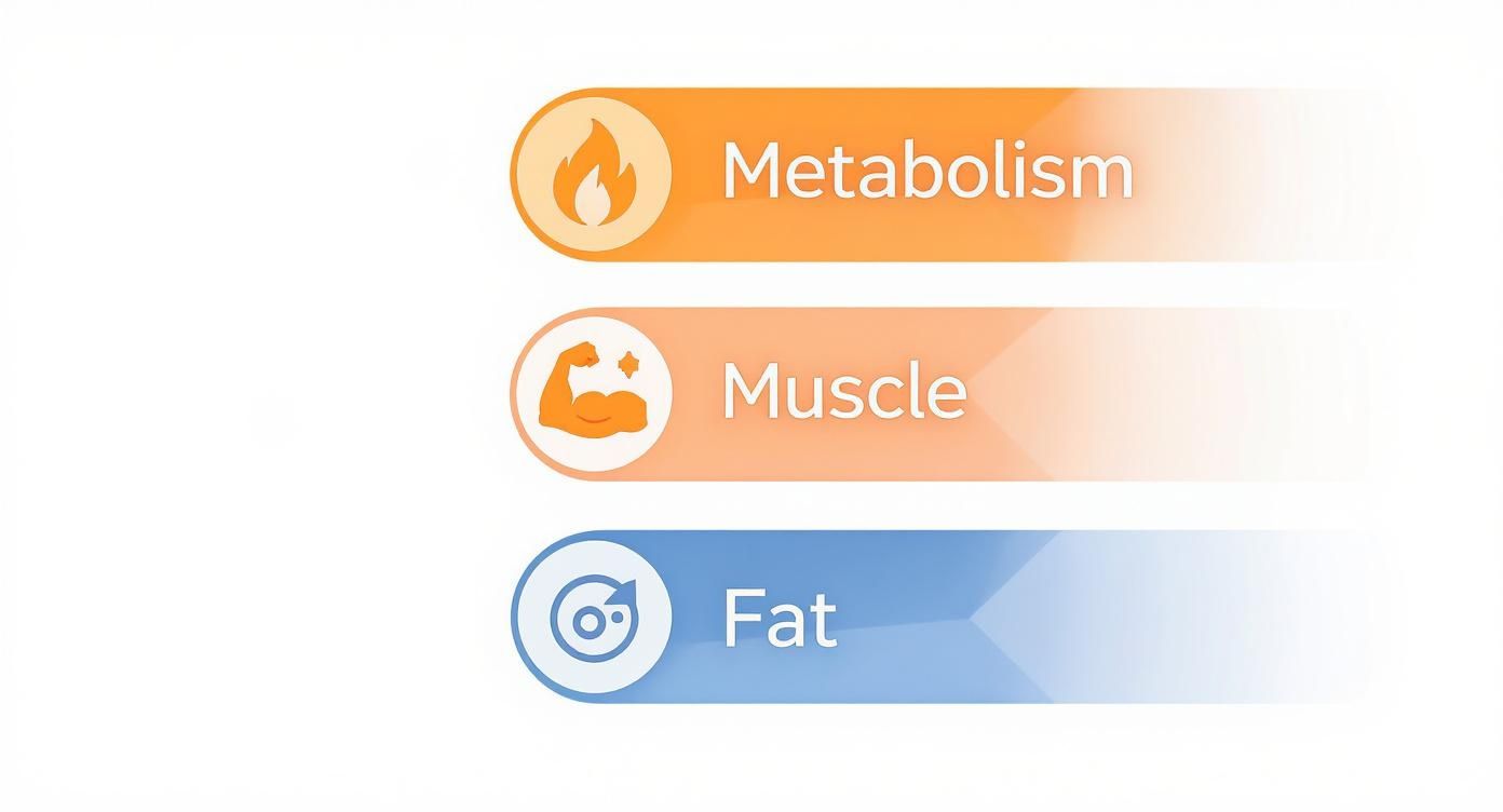 Infographic about trt for weight loss