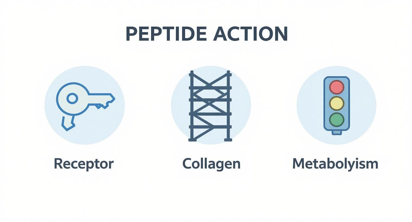 Infographic about peptide therapy for women