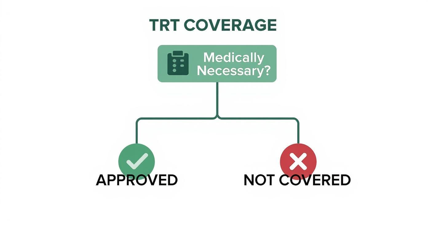 Infographic about trt covered by insurance