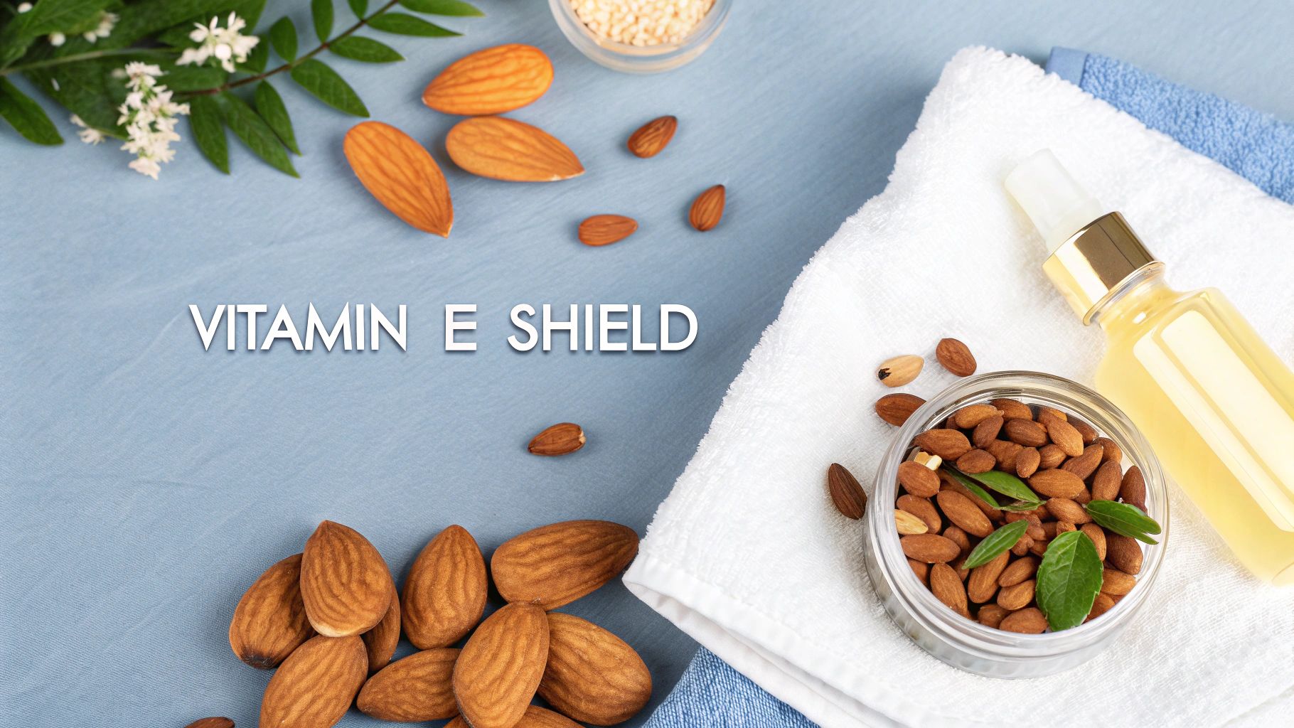 Almonds and sunflower seeds, which are great sources of Vitamin E