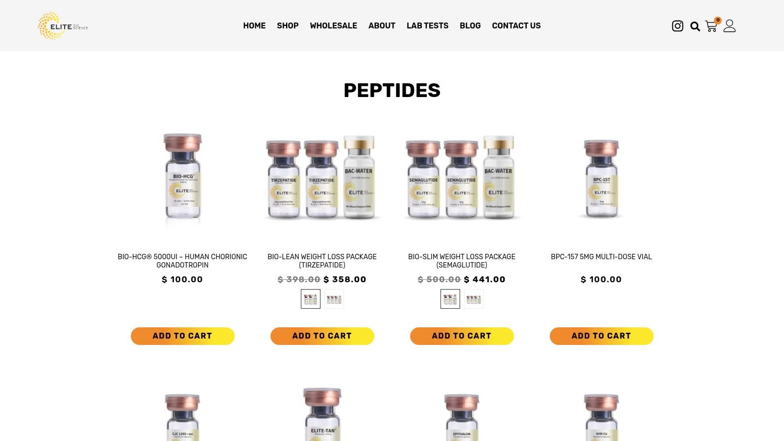 Peptides – Elite Bioscience