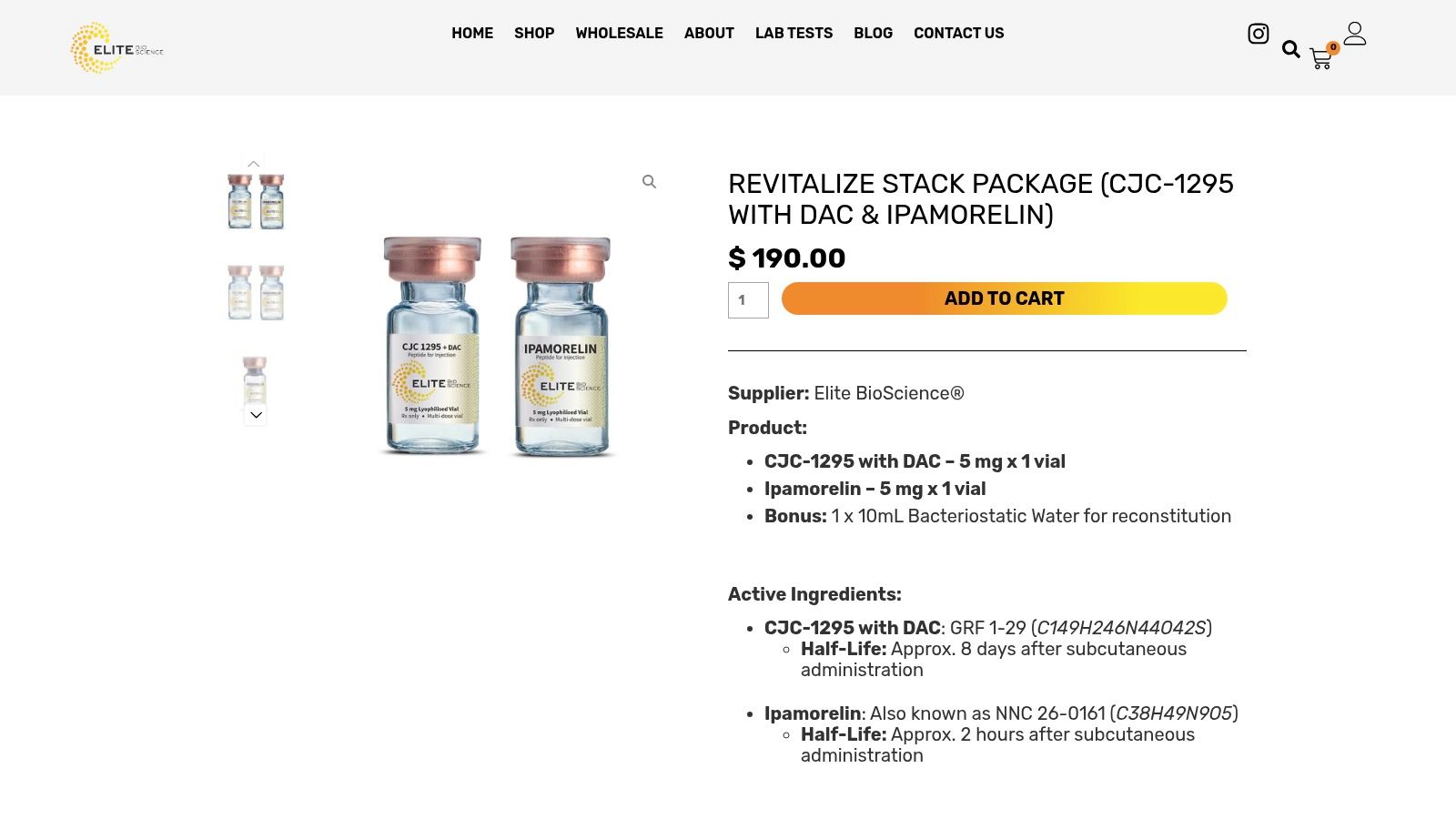 Product - Revitalize Stack Cjc1295 Ipamorelin