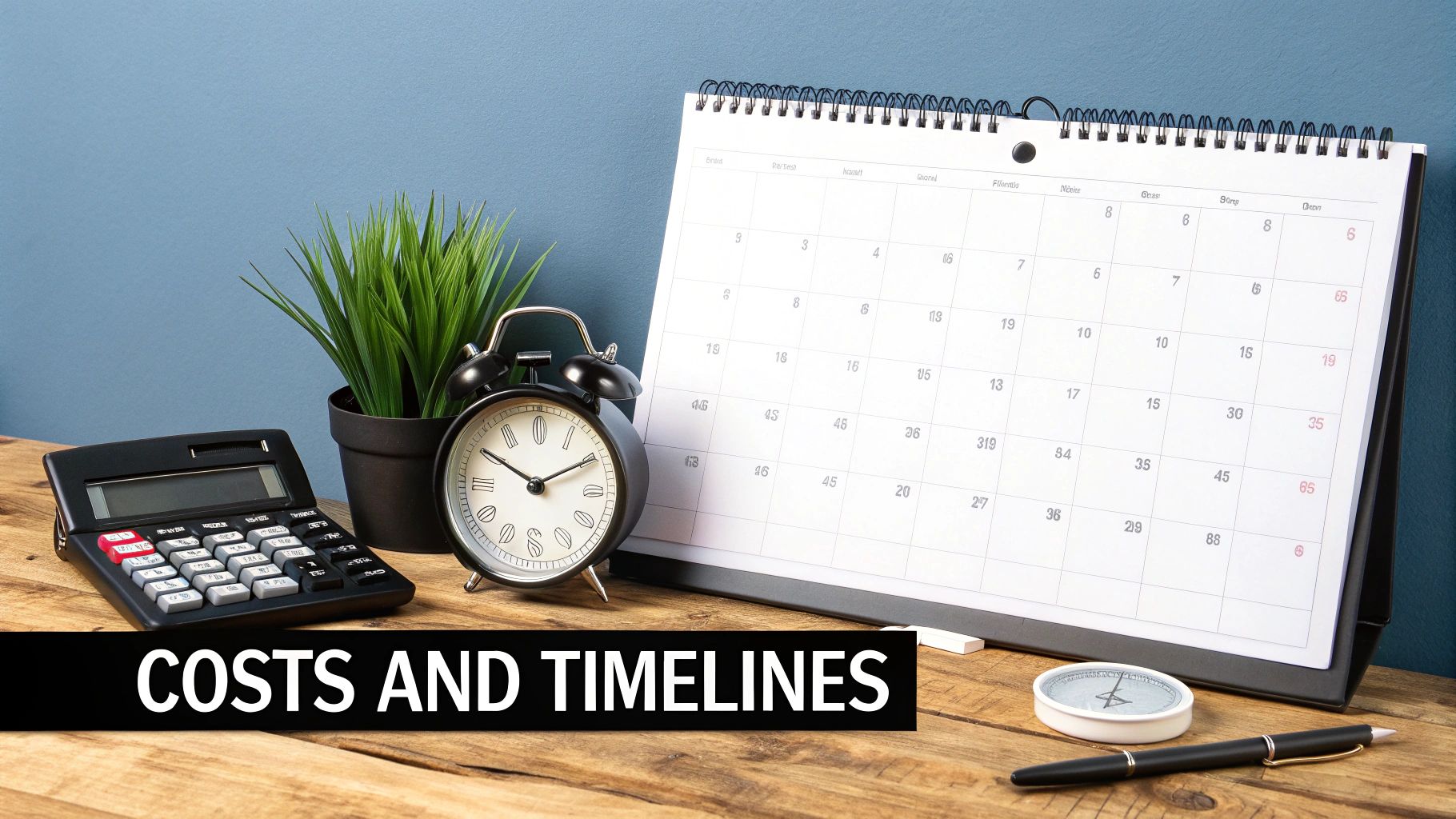 A gavel and a calculator on a desk, symbolising the costs and legal outcomes involved in an NCAT building dispute.