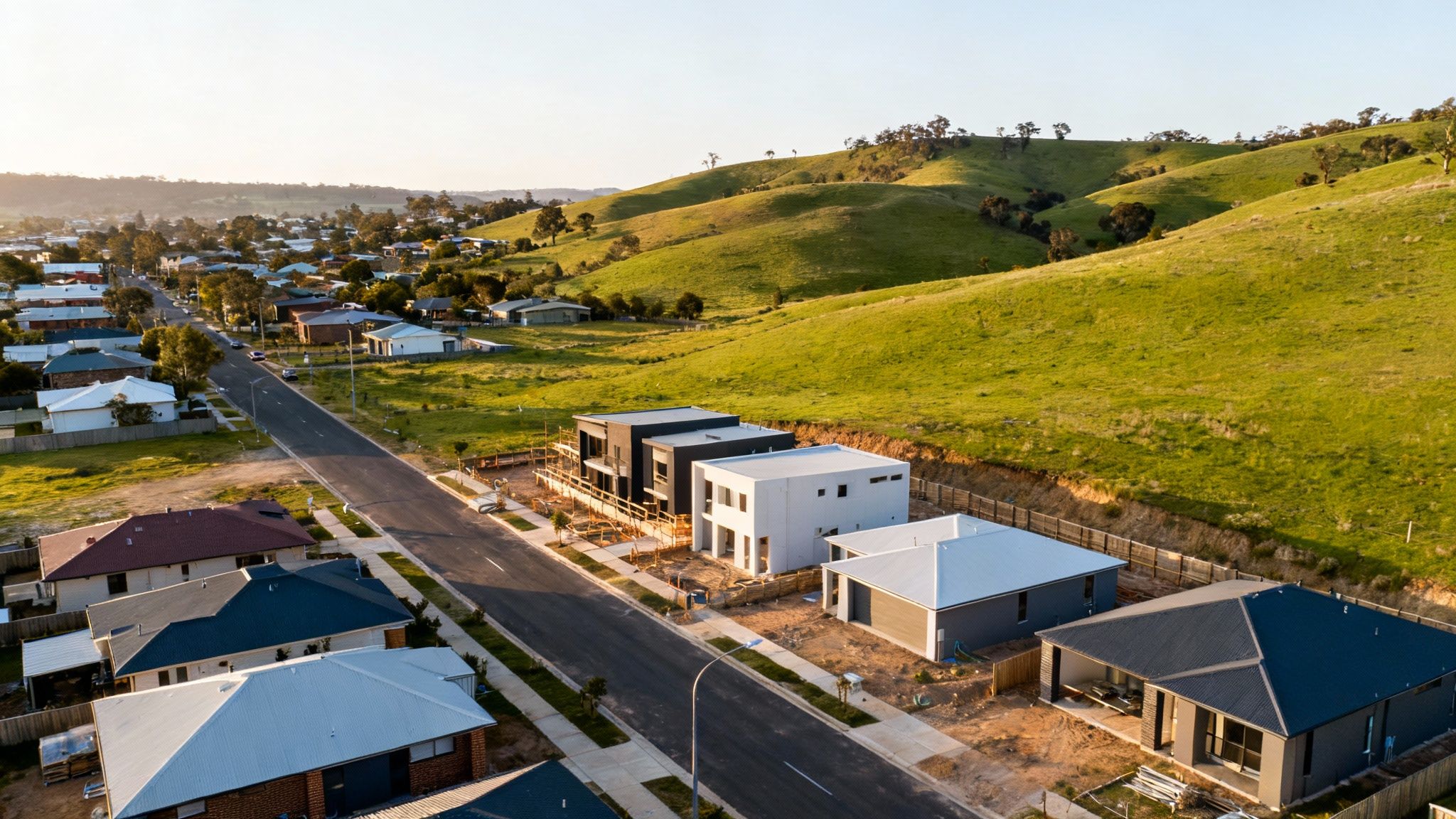 A modern, well-built home in a rural Bathurst setting, showcasing the quality of local construction.