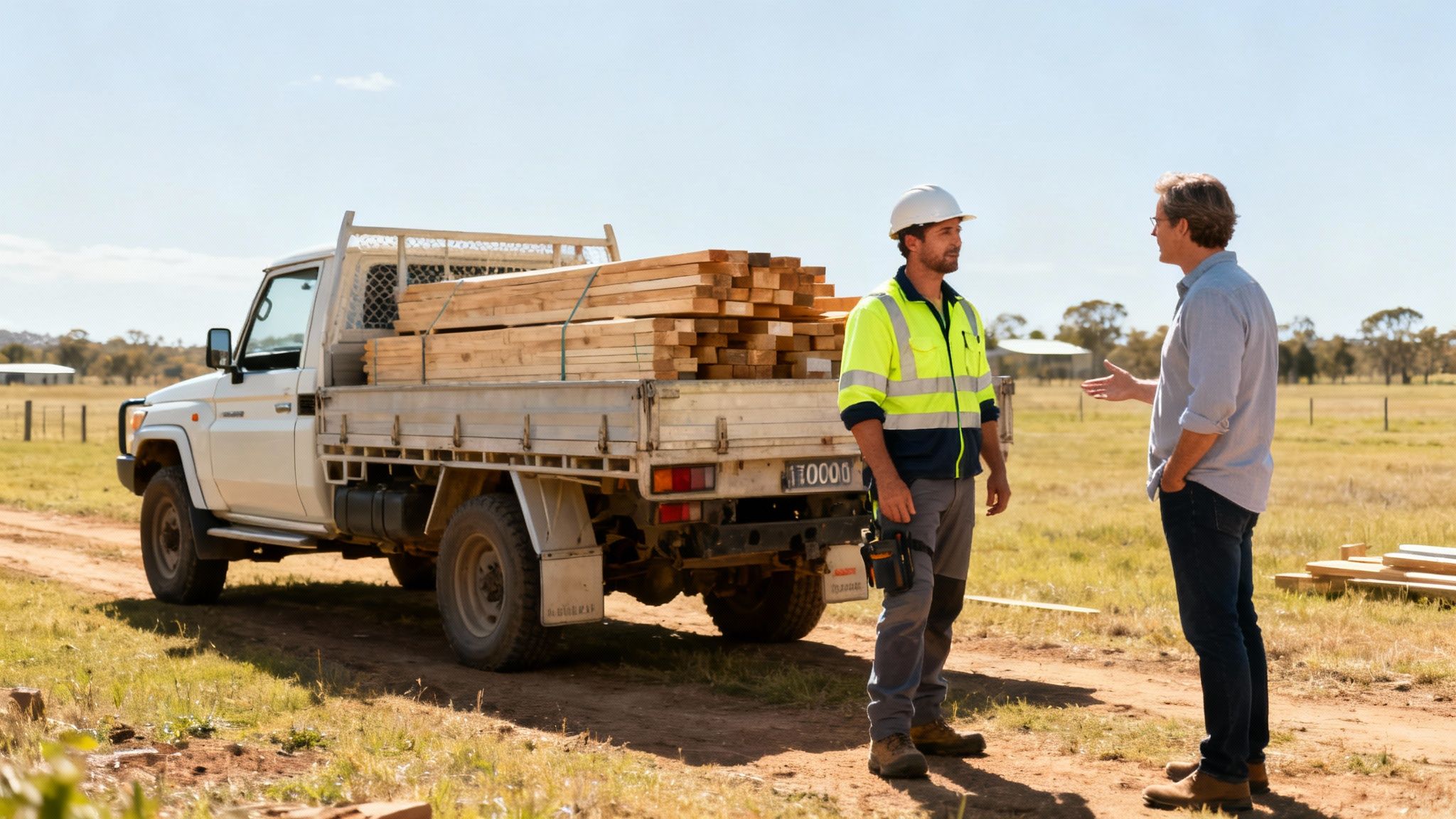 A newly constructed modern homestead on a rural property in Dubbo.