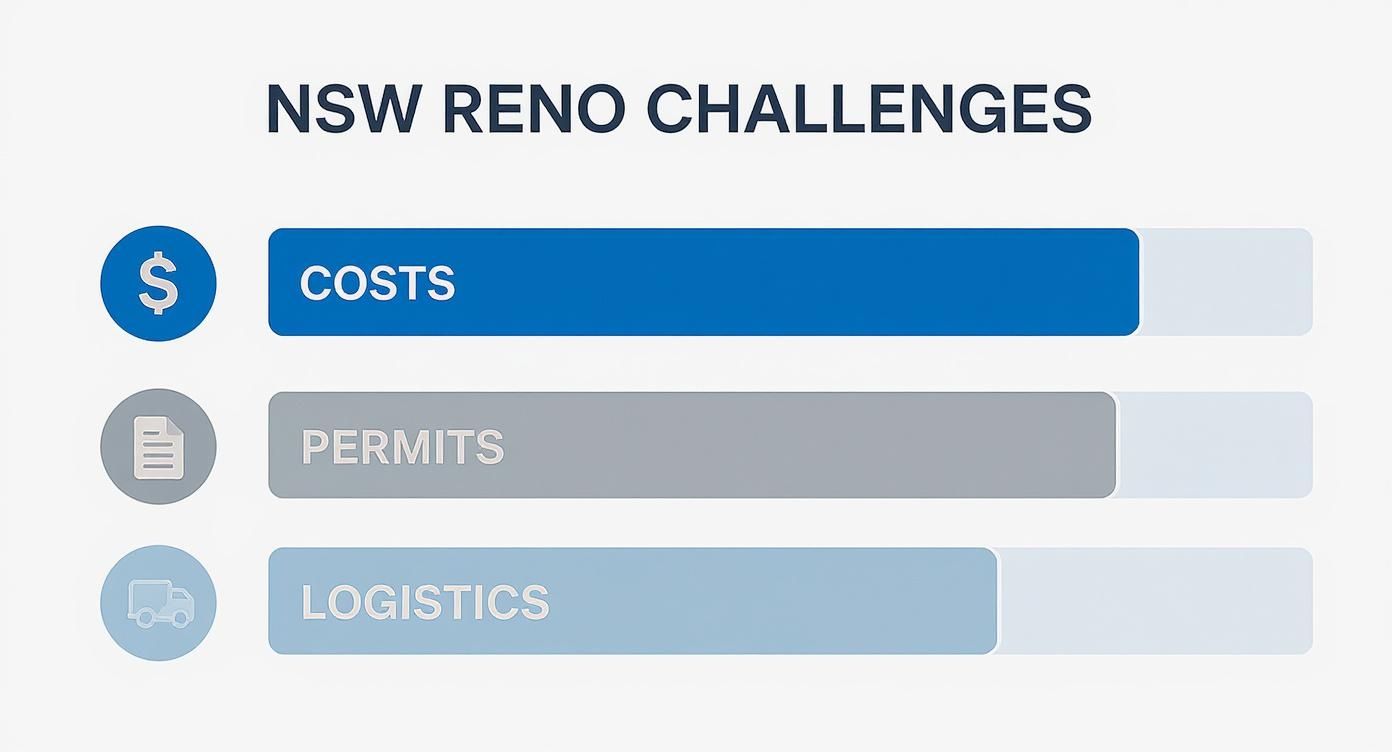 Infographic about bathroom renovations nsw