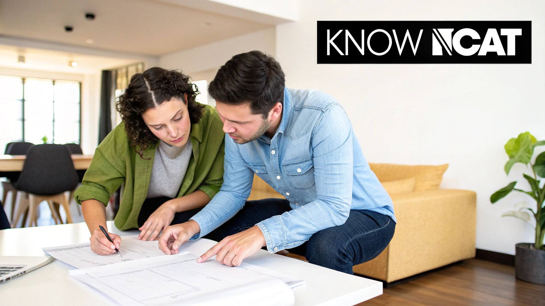 A construction site with blueprints and a hard hat, representing the planning and execution stages of building projects that can lead to disputes.