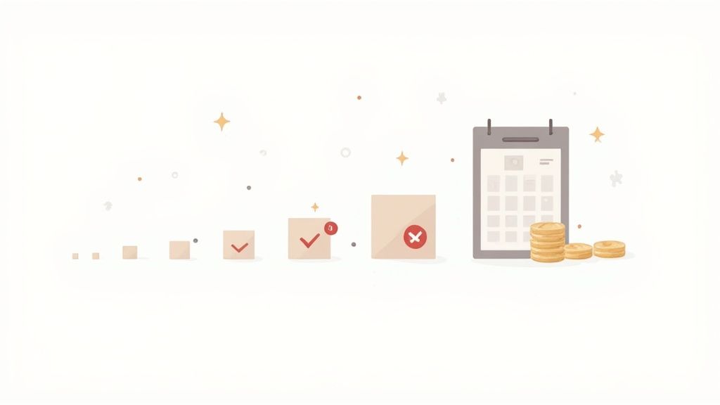 A Rust player in full gear standing in a desert-like environment with industrial structures in the background.