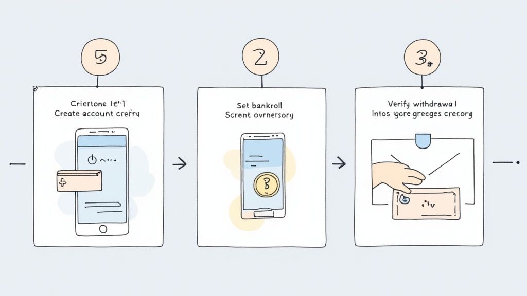 A CS2 player's hand on a mouse, ready for action, with a gaming setup in the background.
