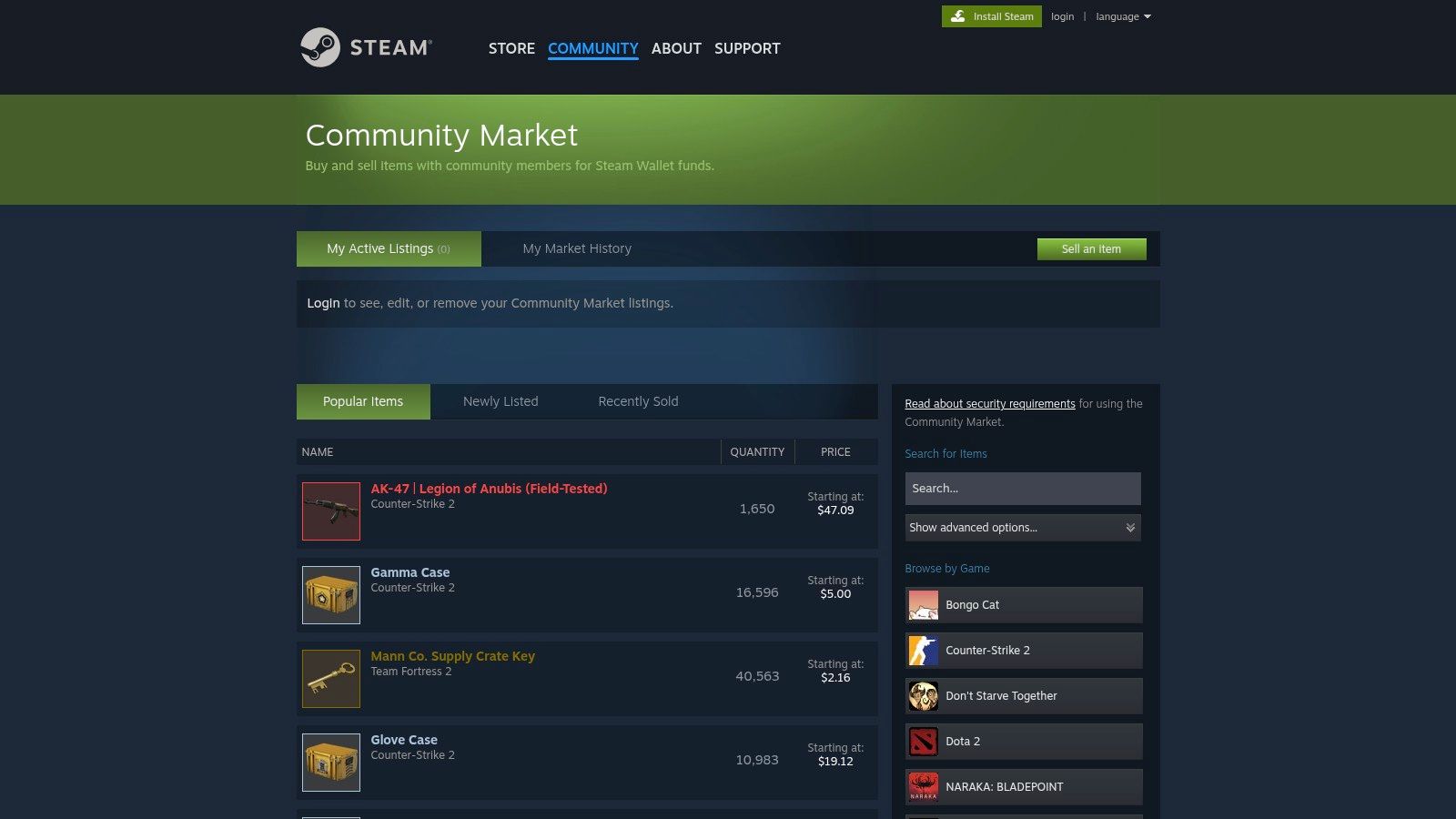 Steam Community Market (Official)