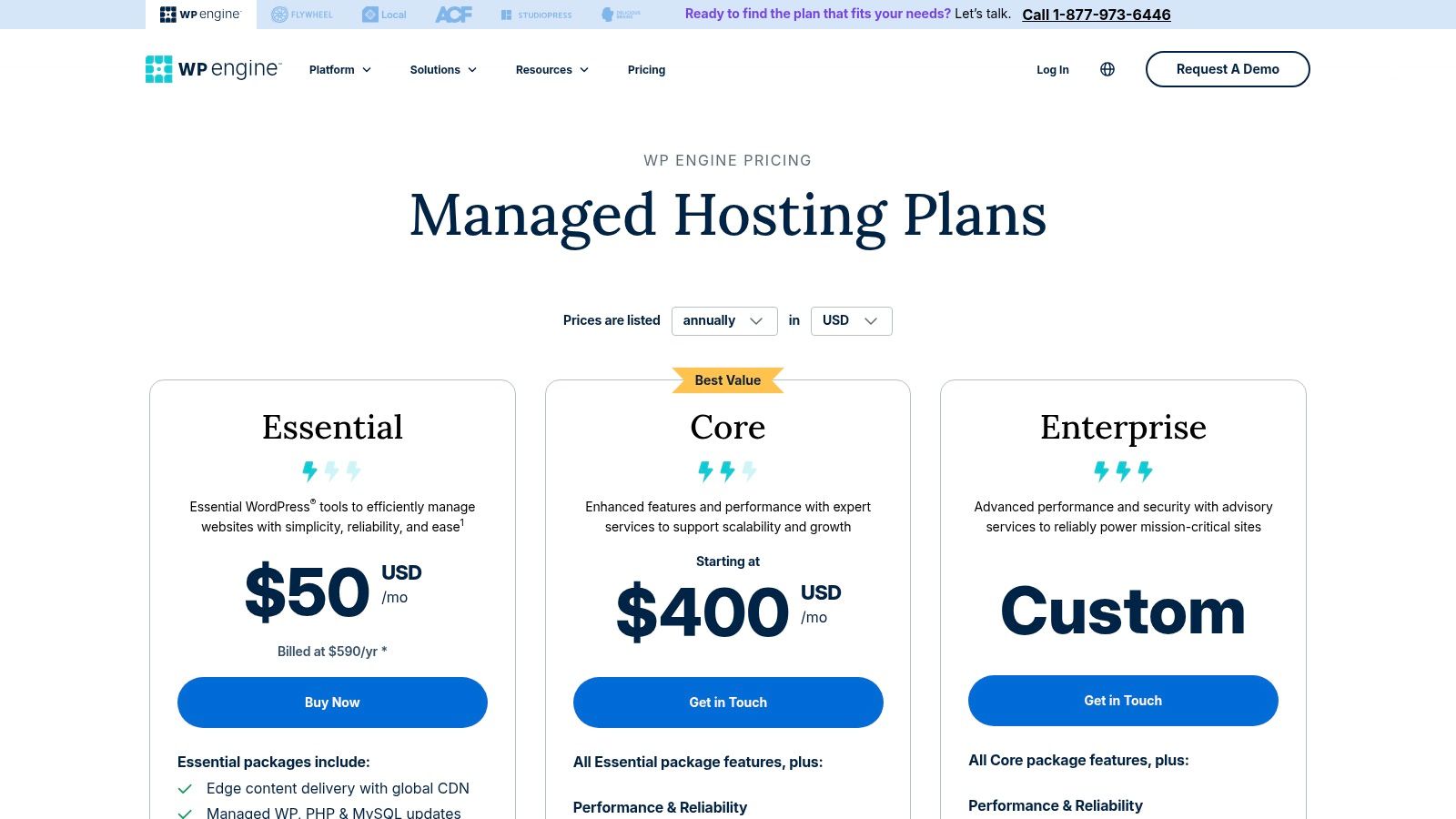 Best Managed WordPress Hosting: WPEngine