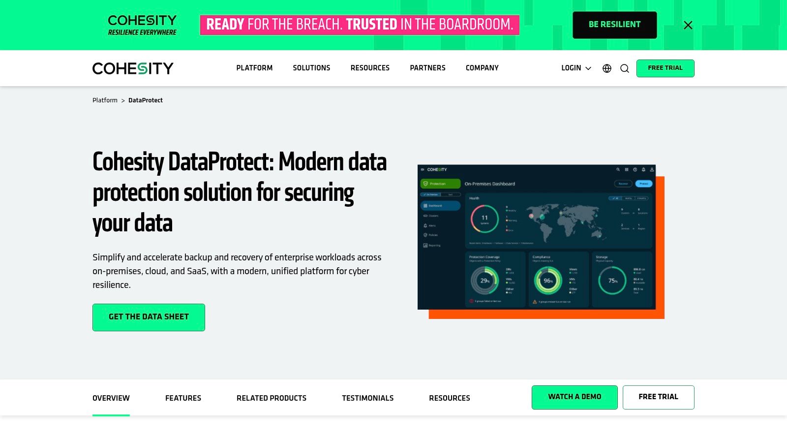 Cohesity – DataProtect (software and BaaS)
