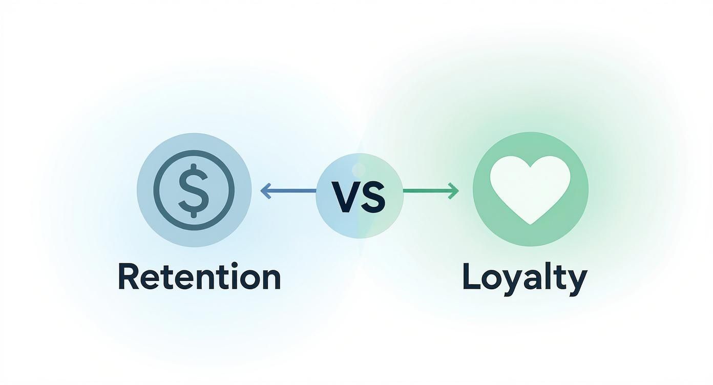 Infographic about customer loyalty and customer retention