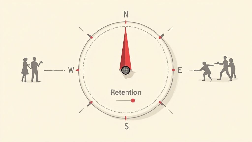 A group of diverse people collaborating on a project, representing customer retention efforts.