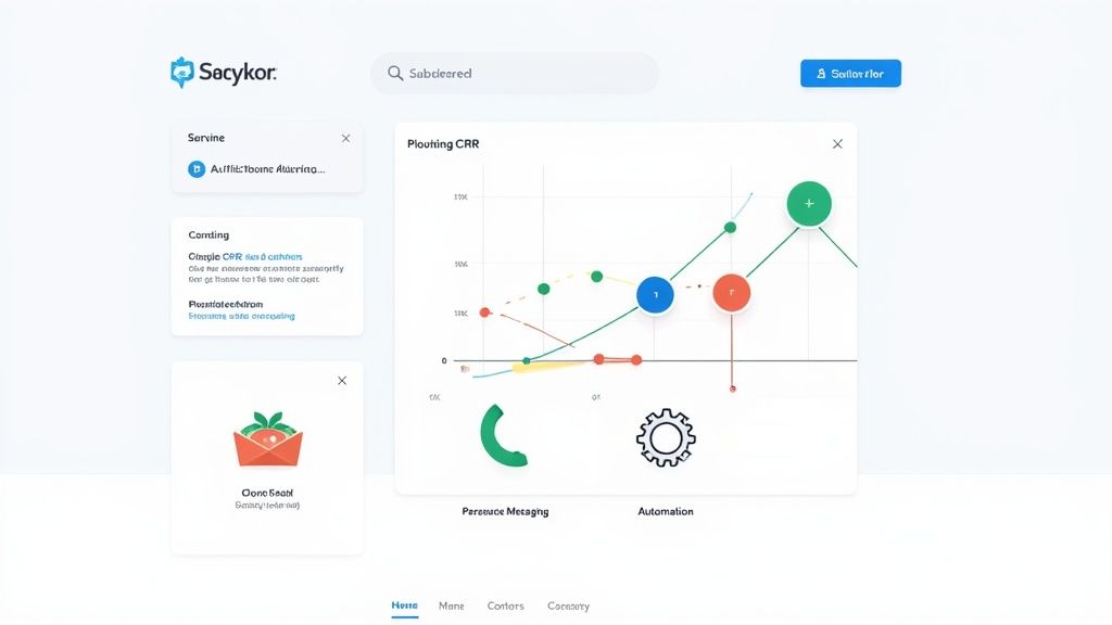 Screenshot from Toki's analytics and reporting feature showing customer retention metrics.