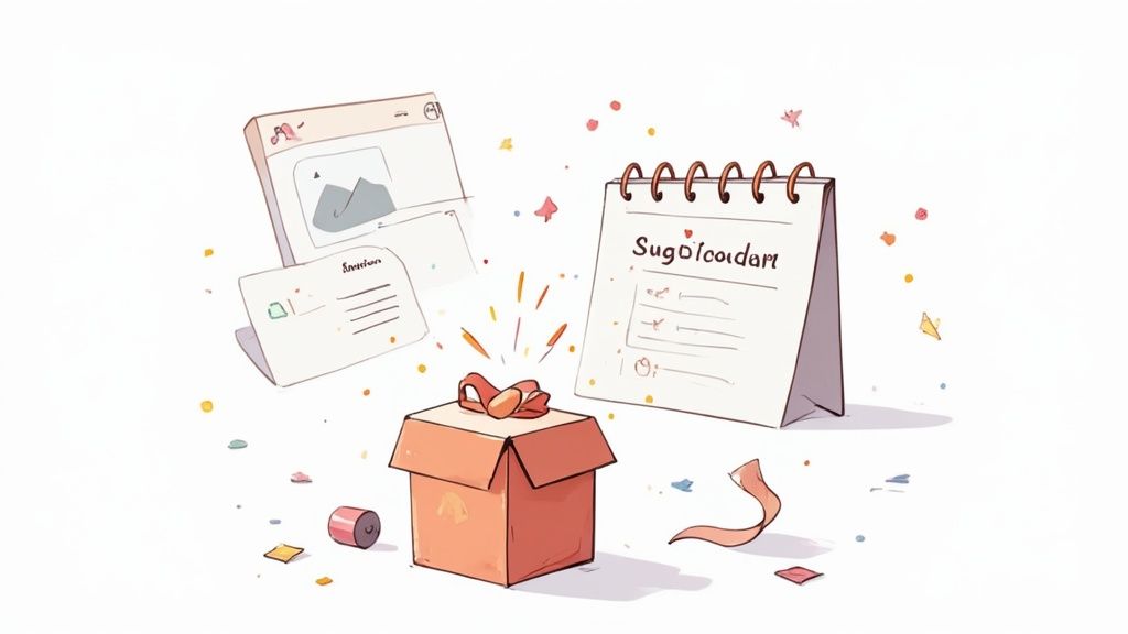 A person holding a coffee cup with a loyalty program stamp card next to it.