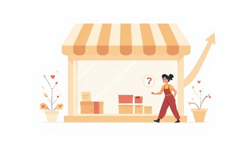 Woman happily shopping online using a reward points system